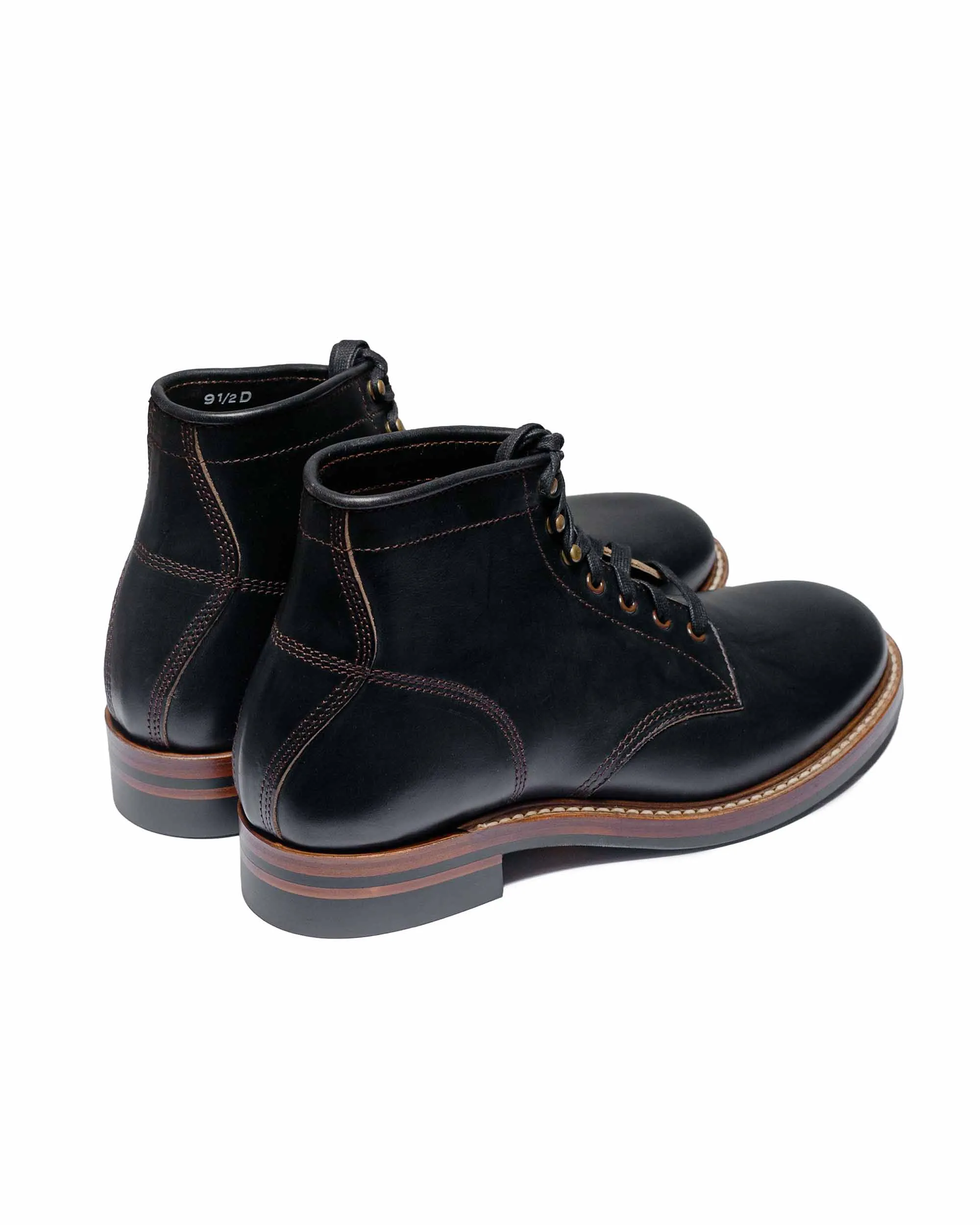 John Lofgren Bootmaker El Capitan Boots Horween Leather CXL Black