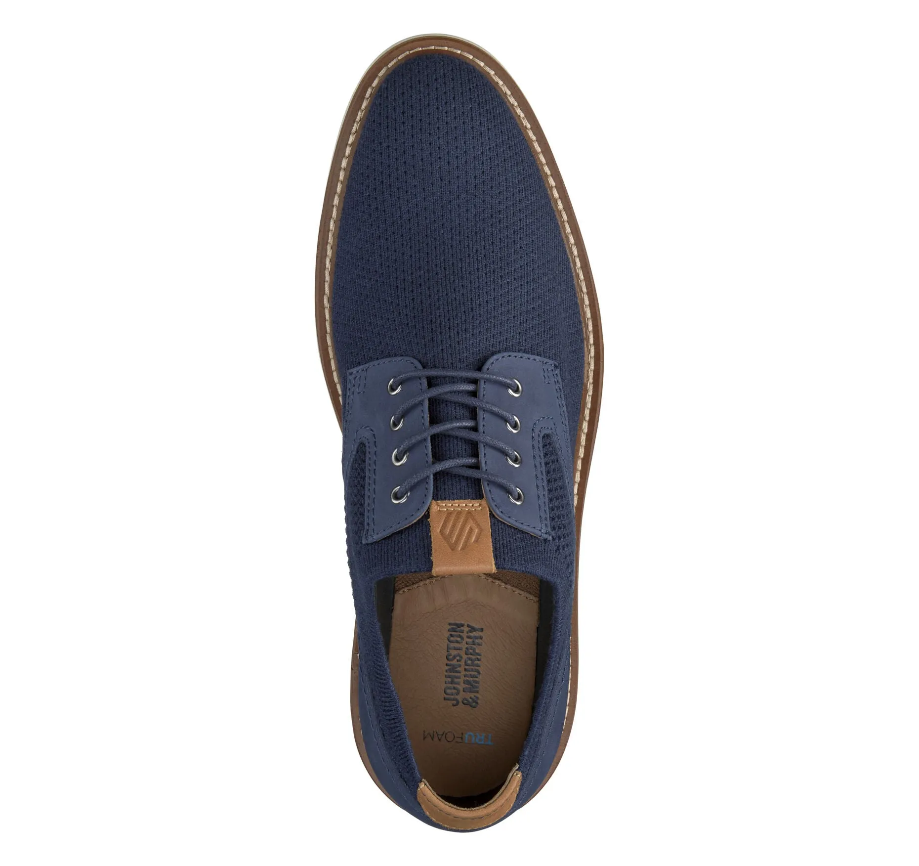Johnston & Murphy Men's Hodges Knit Plain Toe  Shoe