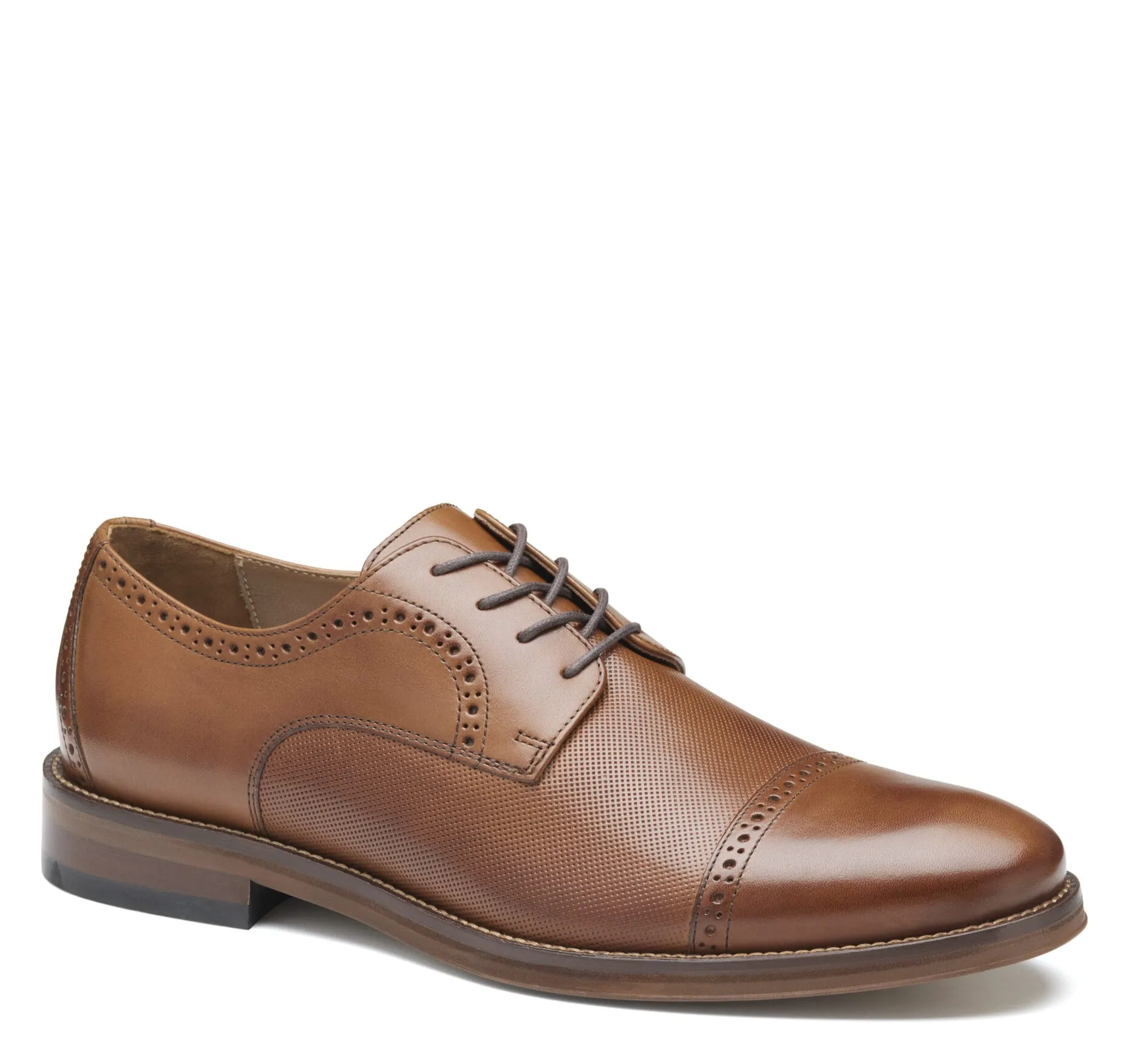 Johnston & Murphy Men's Sutton Embossed Cap Toe  Shoe