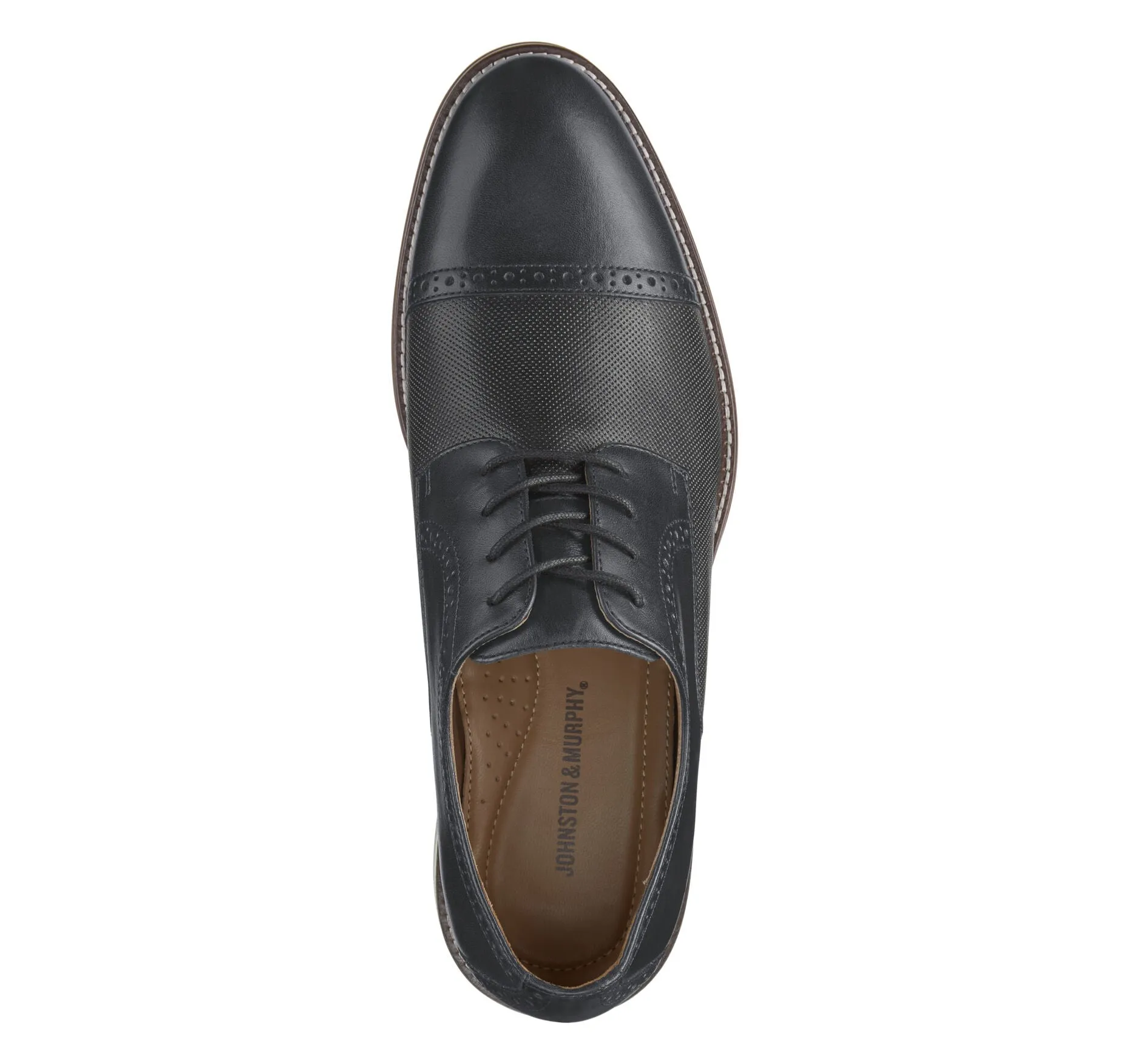 Johnston & Murphy Men's Sutton Embossed Cap Toe  Shoe