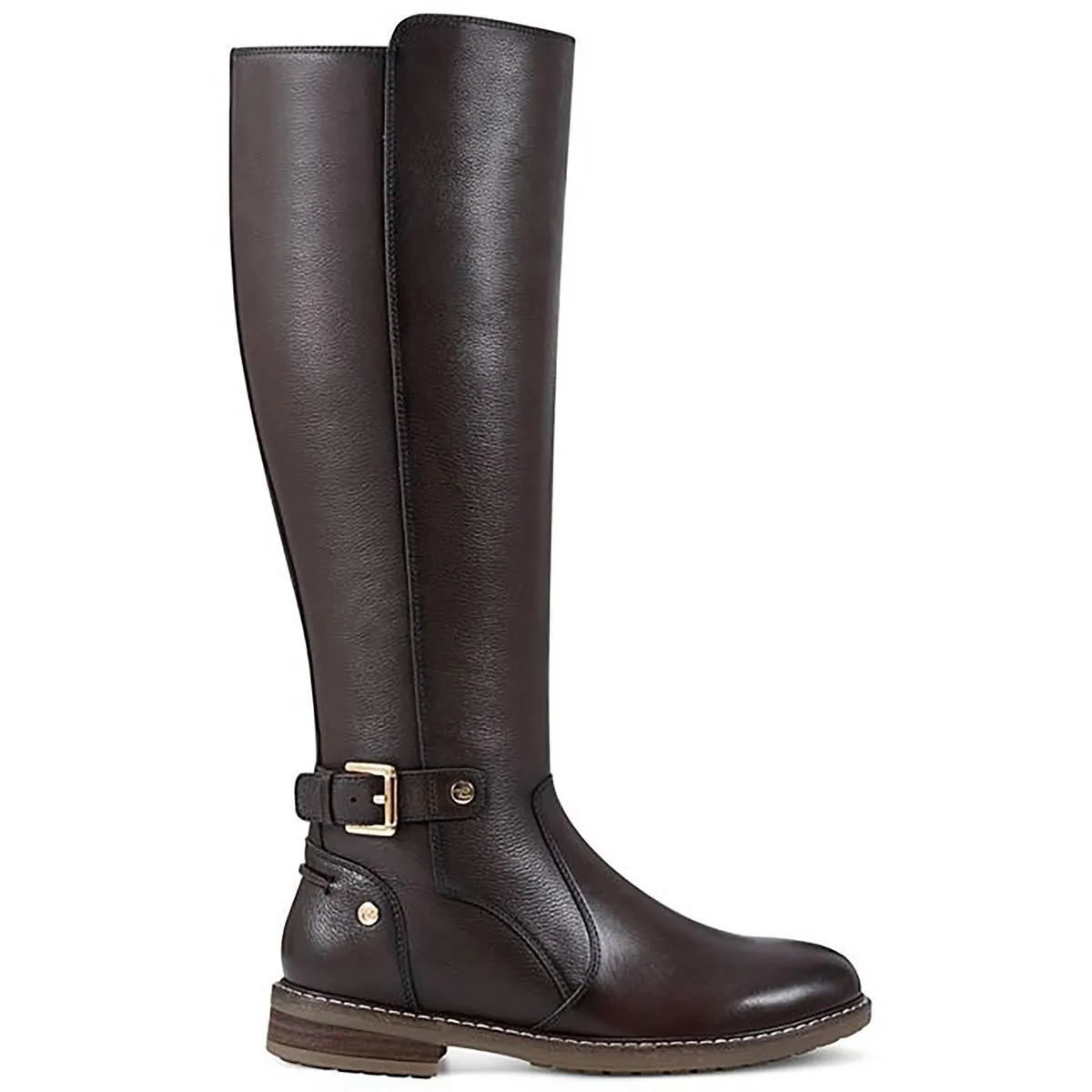 JUANA Womens Faux Leather Almond toe Knee-High Boots