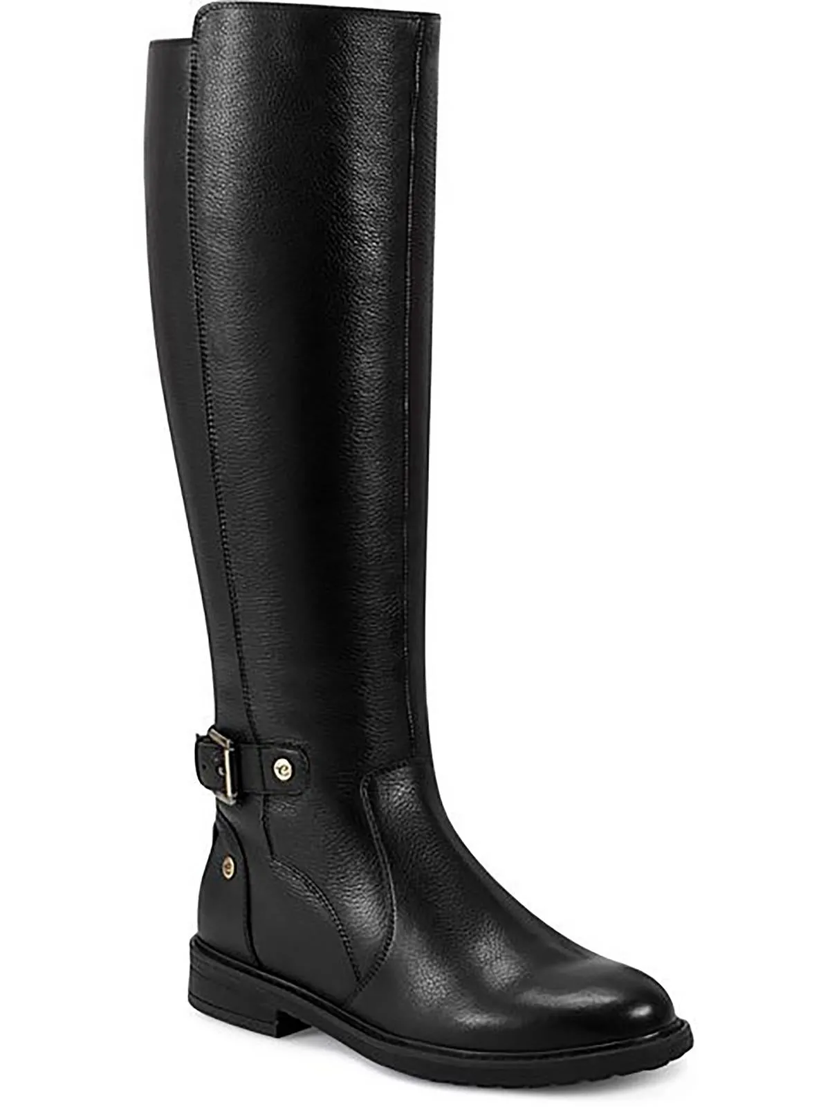 JUANA Womens Faux Leather Almond toe Knee-High Boots
