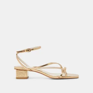 KARLOS SANDALS GOLD METALLIC STELLA