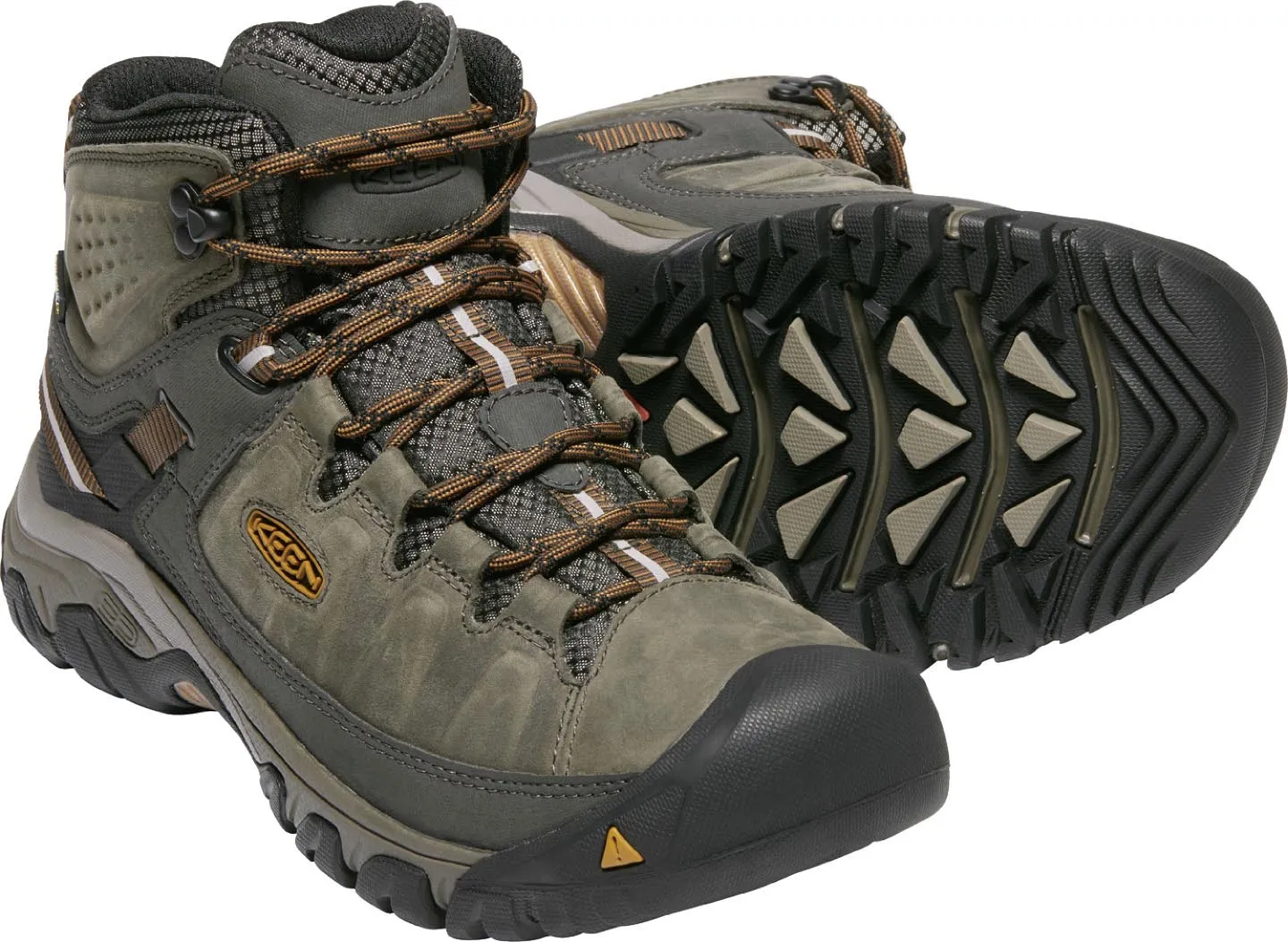 Keen Shoes Targhee III Mid Waterproof Black Olive/Golden Brown