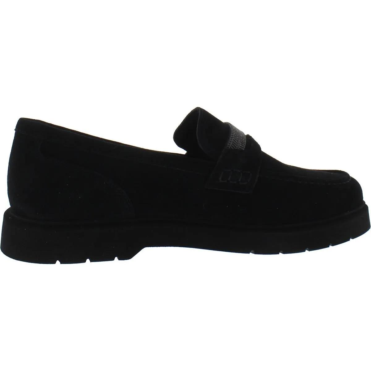 Kimmo Womens Suede Embellished Loafers