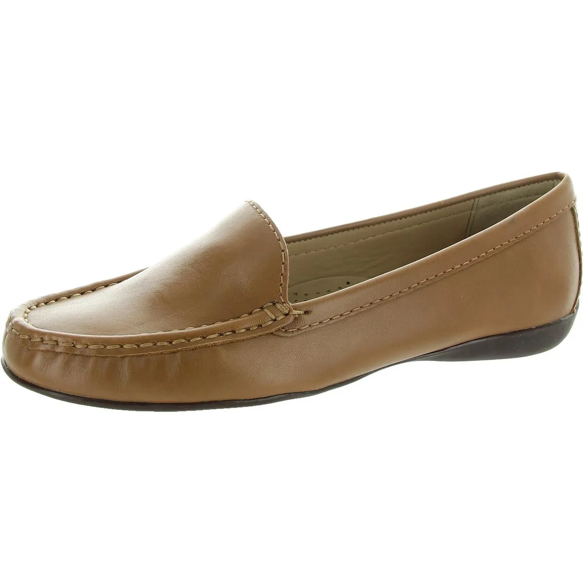 Lake Road Womens Padded Insole Leather Loafers