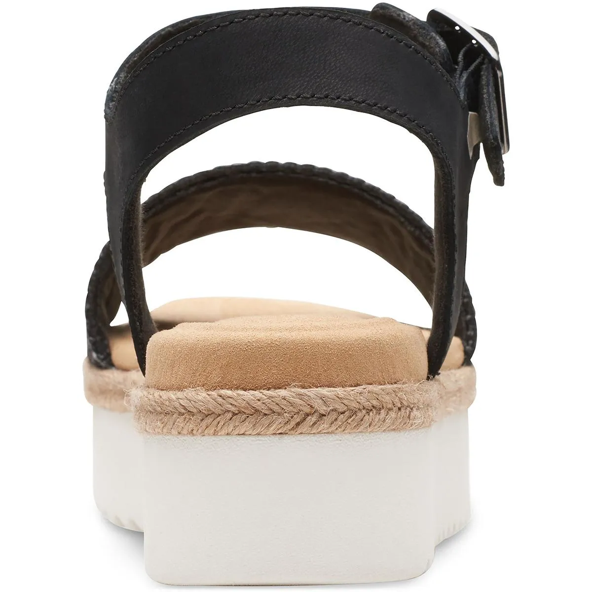 Lana Shore Womens Leather Open Toe Wedge Sandals