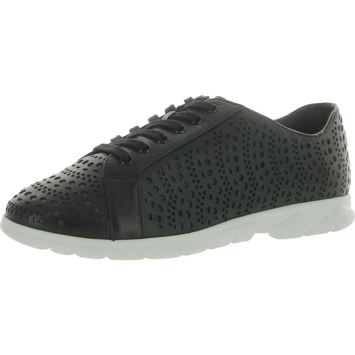 Laren Womens Faux Leather Lace-Up Oxfords