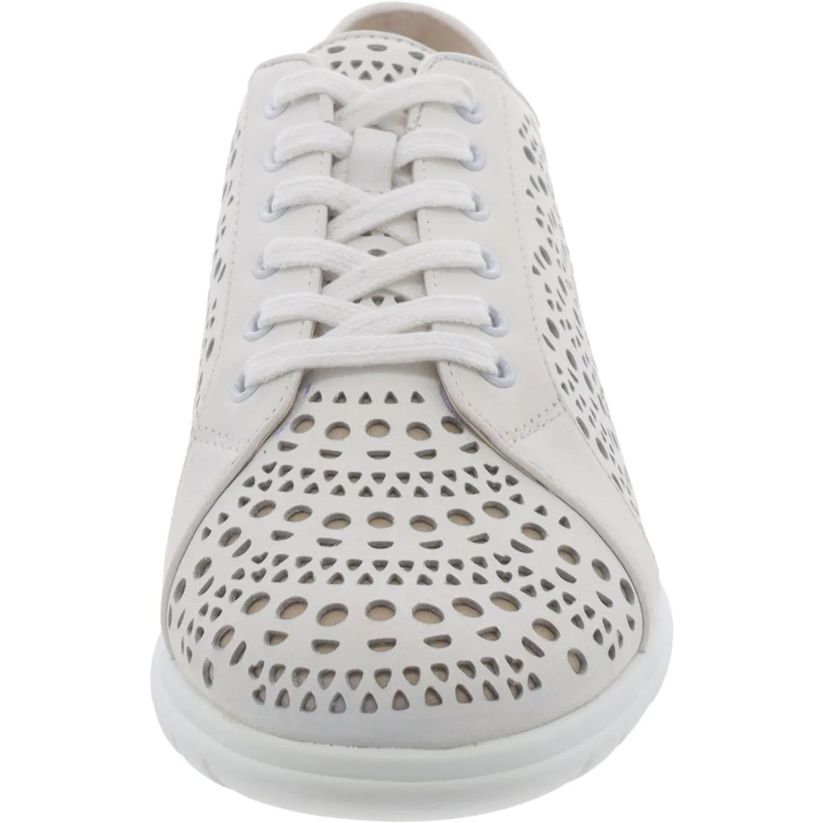 Laren Womens Faux Leather Lace-Up Oxfords