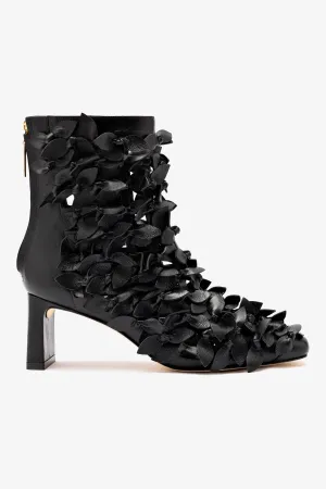 Larroudé x Jonathan Cohen Alexis Bootie In Black Leather
