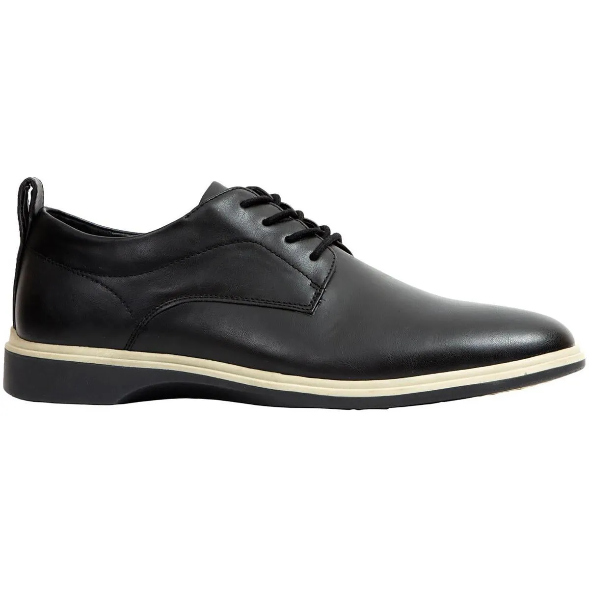 Lisbon Mens Lace-Up Faux Leather Oxfords