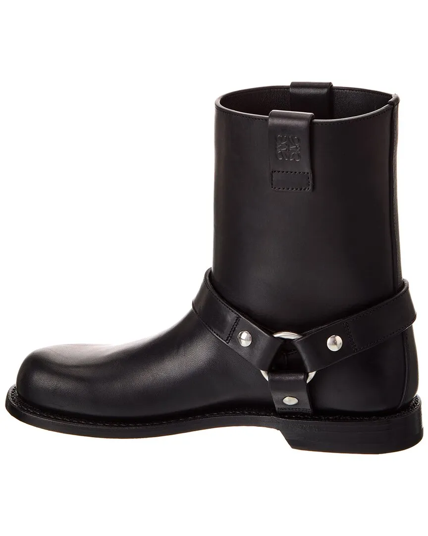 Loewe Campo Leather Biker Boot