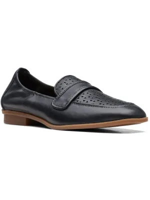 Lyrical Way Womens Leather Slip-On Loafers