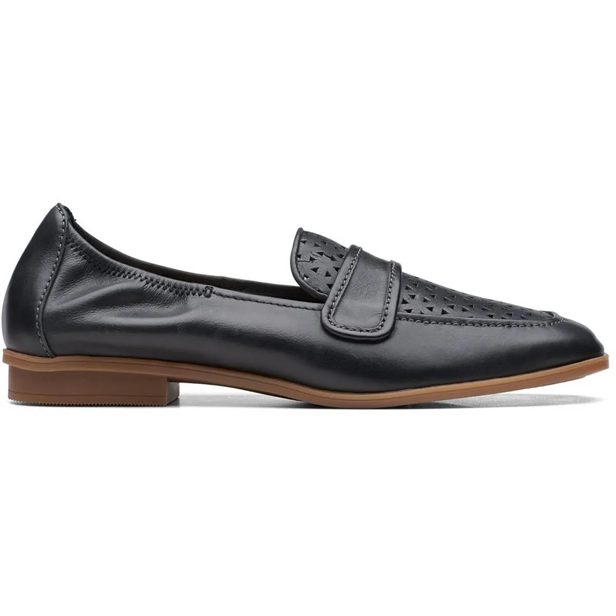 Lyrical Way Womens Leather Slip-On Loafers