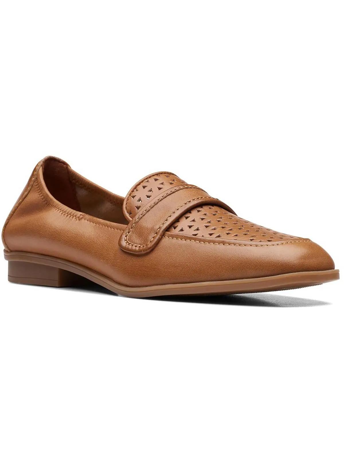Lyrical Way Womens Leather Slip-On Loafers