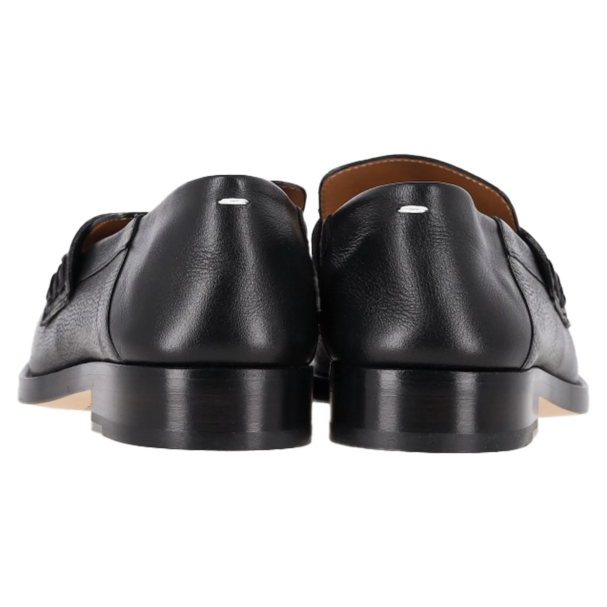 Maison Margiela 4-Stitch Loafers in Black Leather