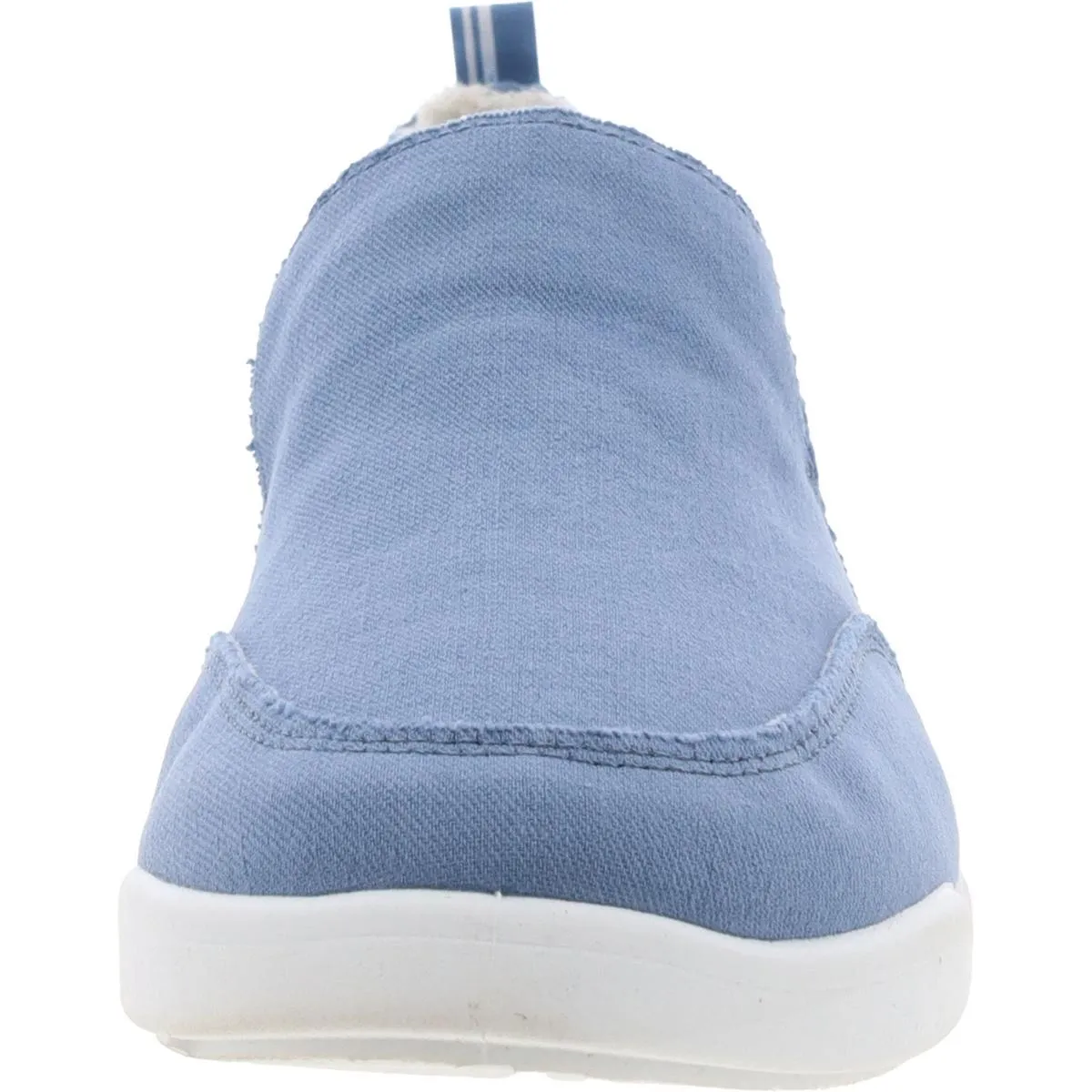 Malibu Womens Frayed Lifestyle Slip-On Sneakers