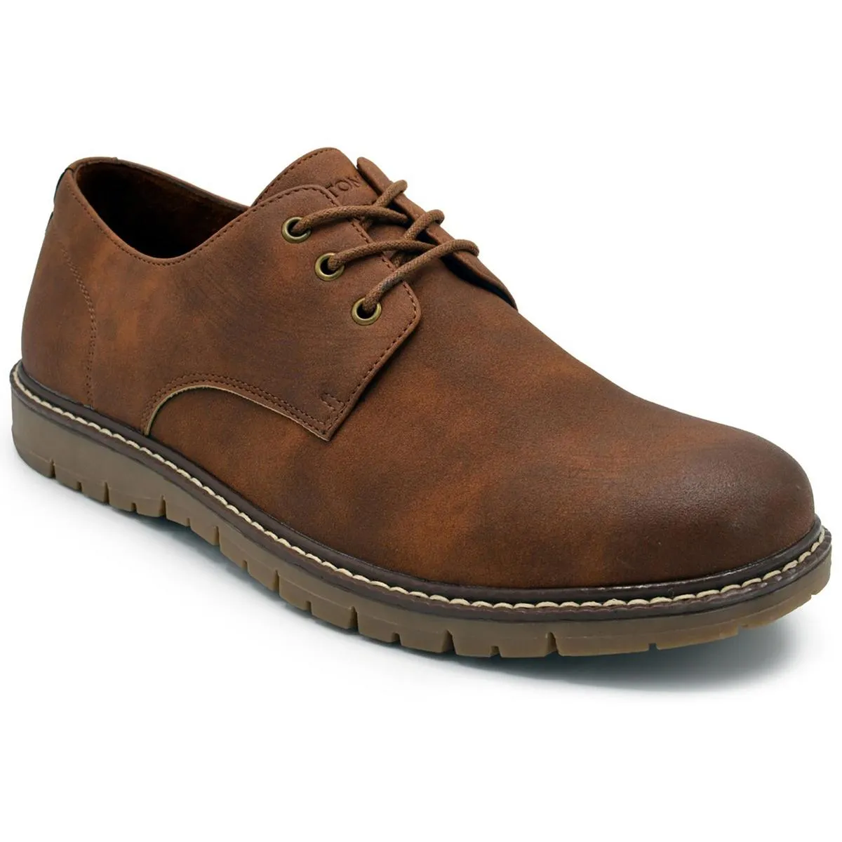 Manti 2 Mens Lace-Up Faux Leather Oxfords