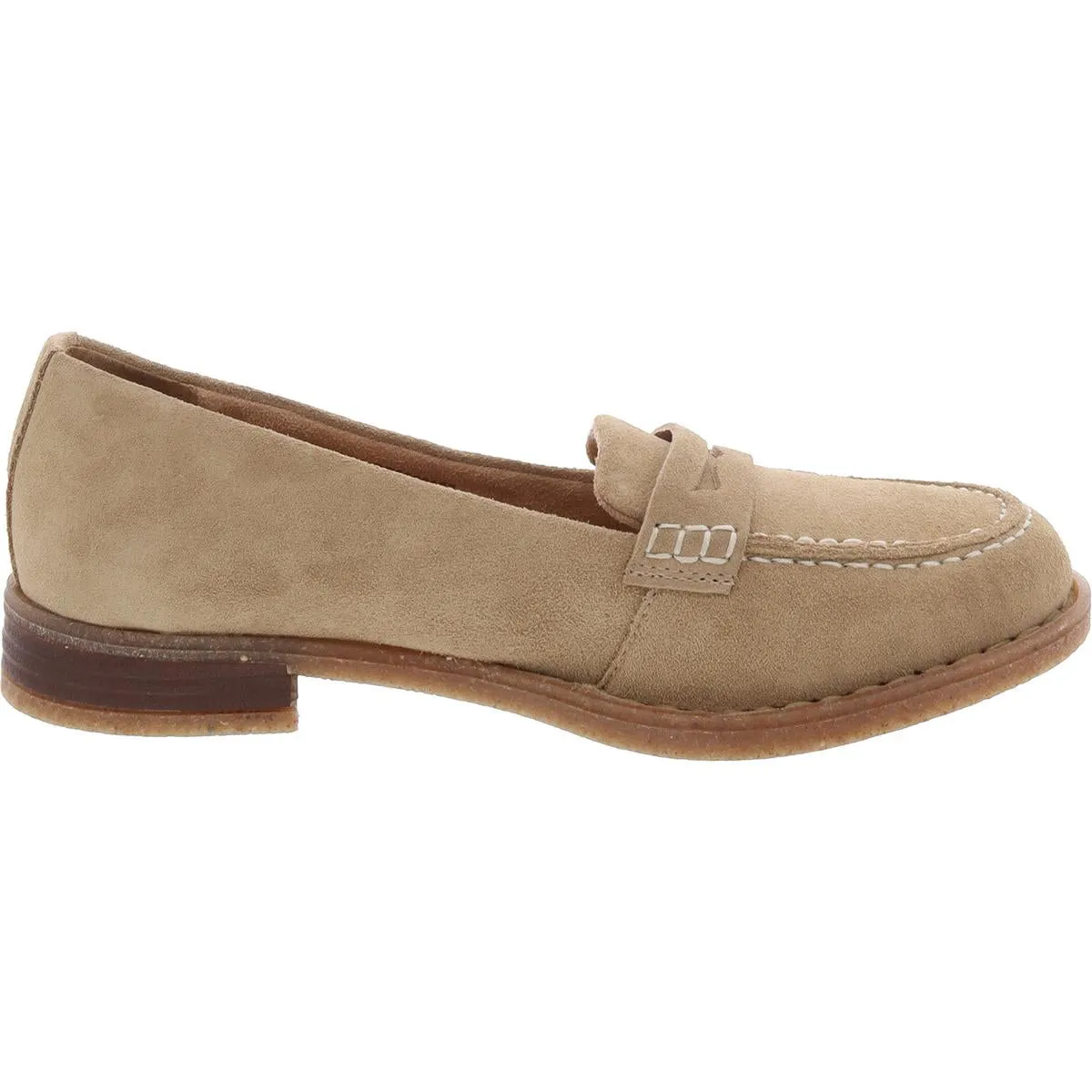 Marlo Womens Padded Insole Faux Suede Loafers