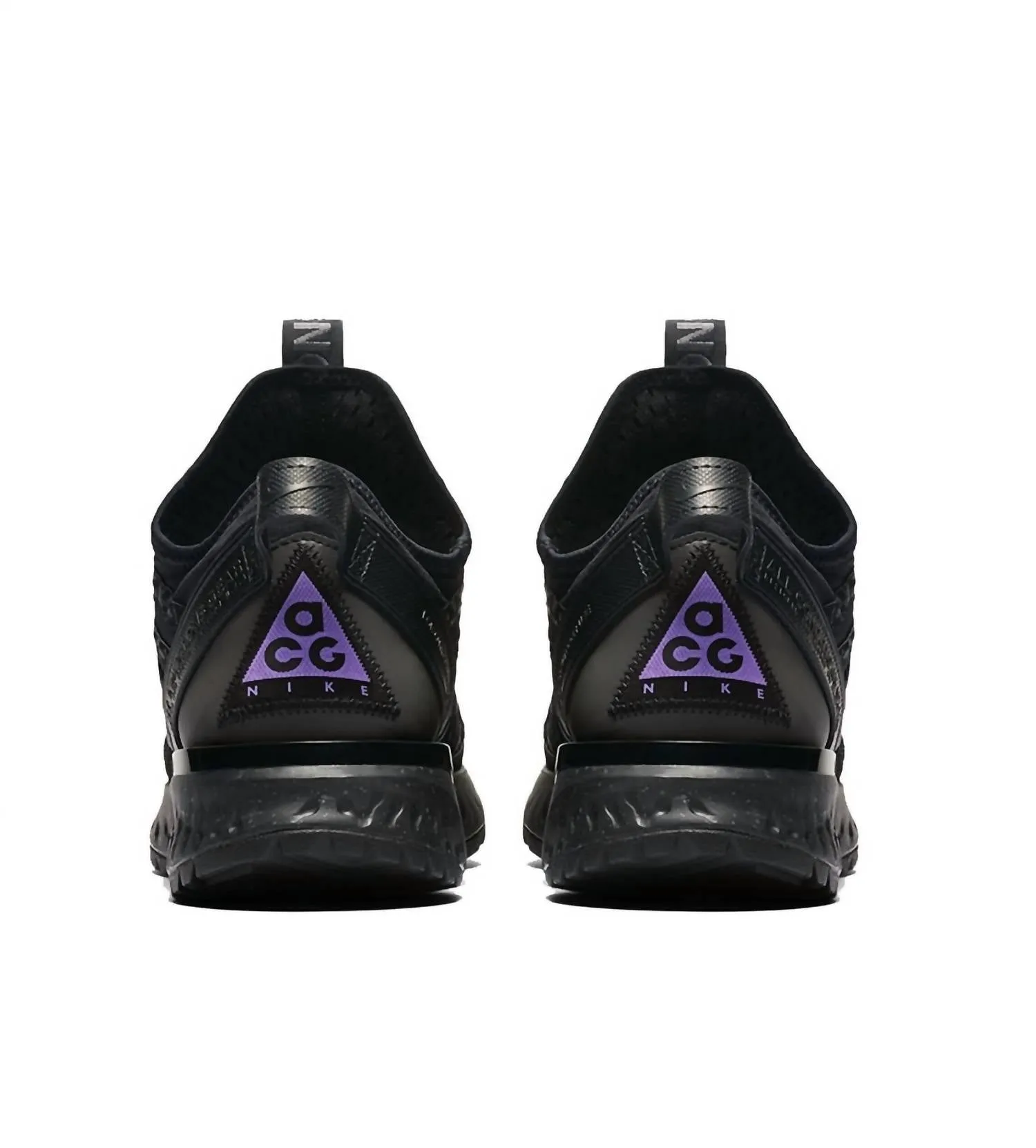 Men's Acg React Terra Gobe Shoes In Black/space Purple/anthracite
