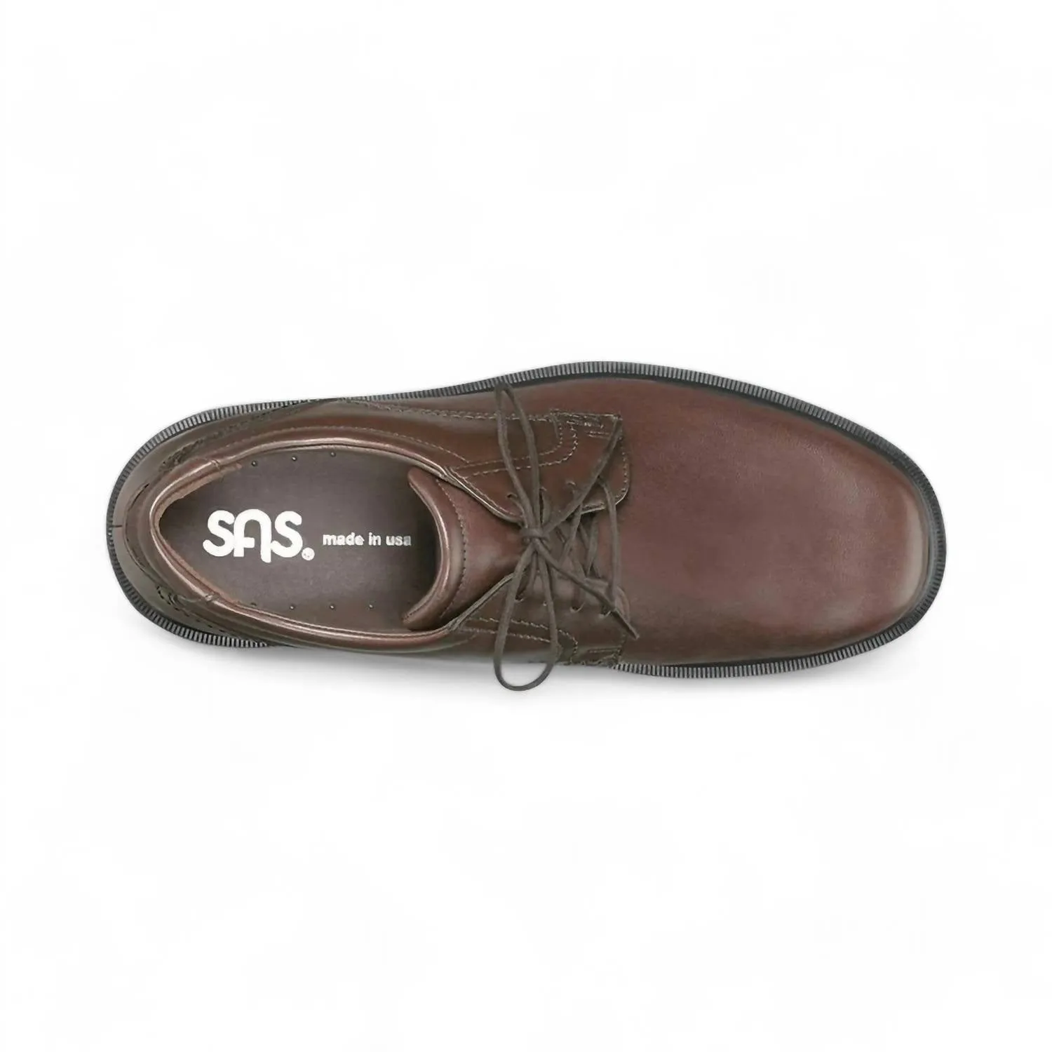 Men's Ambassador Lace Up Oxford Shoes - Double Wide Width In Brown