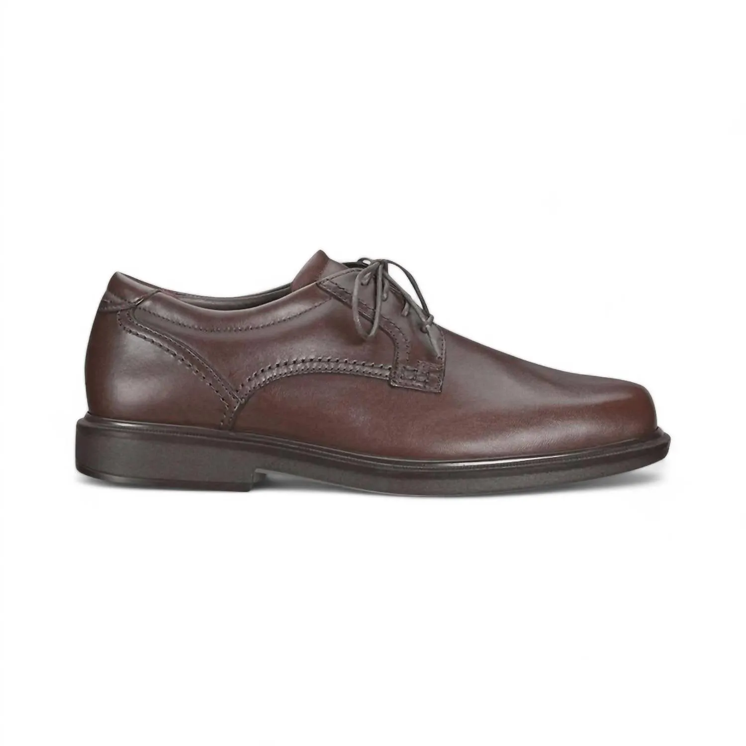 Men's Ambassador Lace Up Oxford Shoes - Double Wide Width In Brown