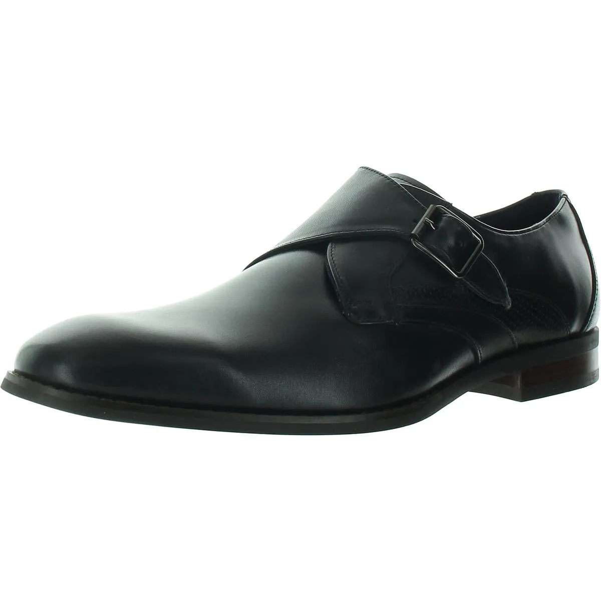 Mens Buckle Leather Oxfords