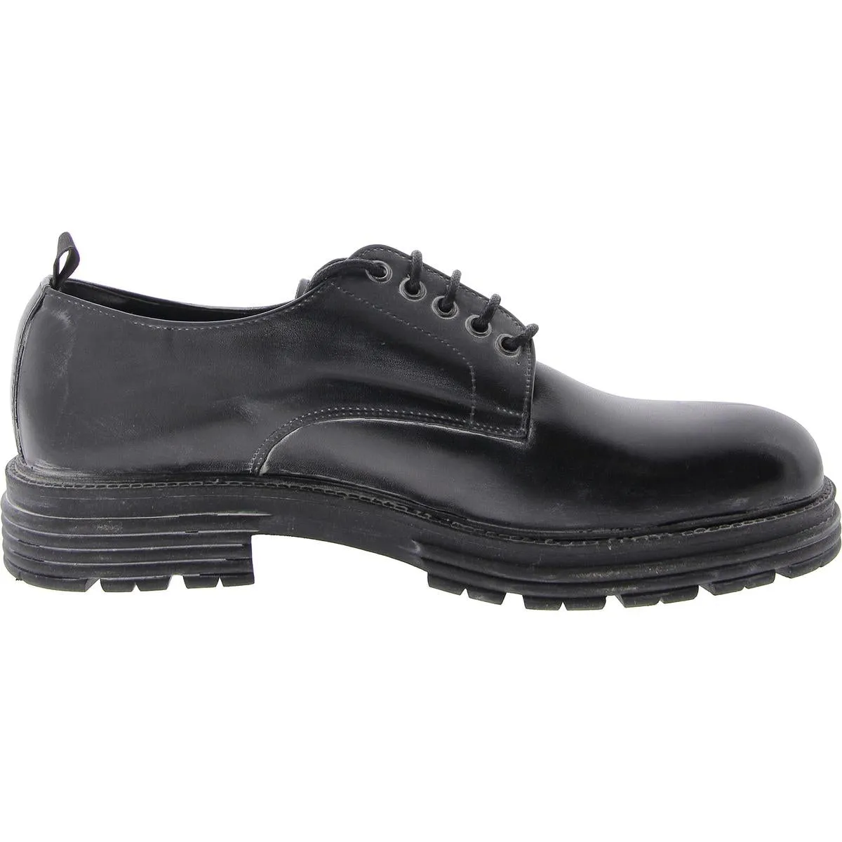 Mens Faux Leather Lace Up Oxfords