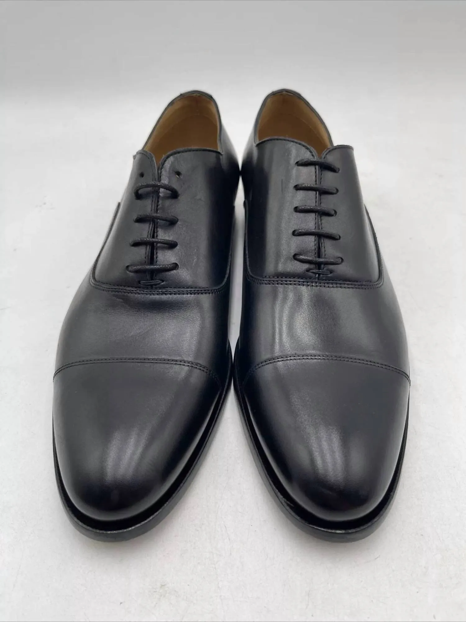 Men's Forley Cap-Toe Leather Oxfords In Black Luc