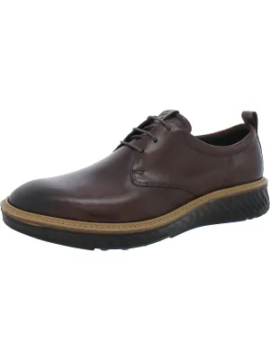 Mens Leather Lace-Up Oxfords
