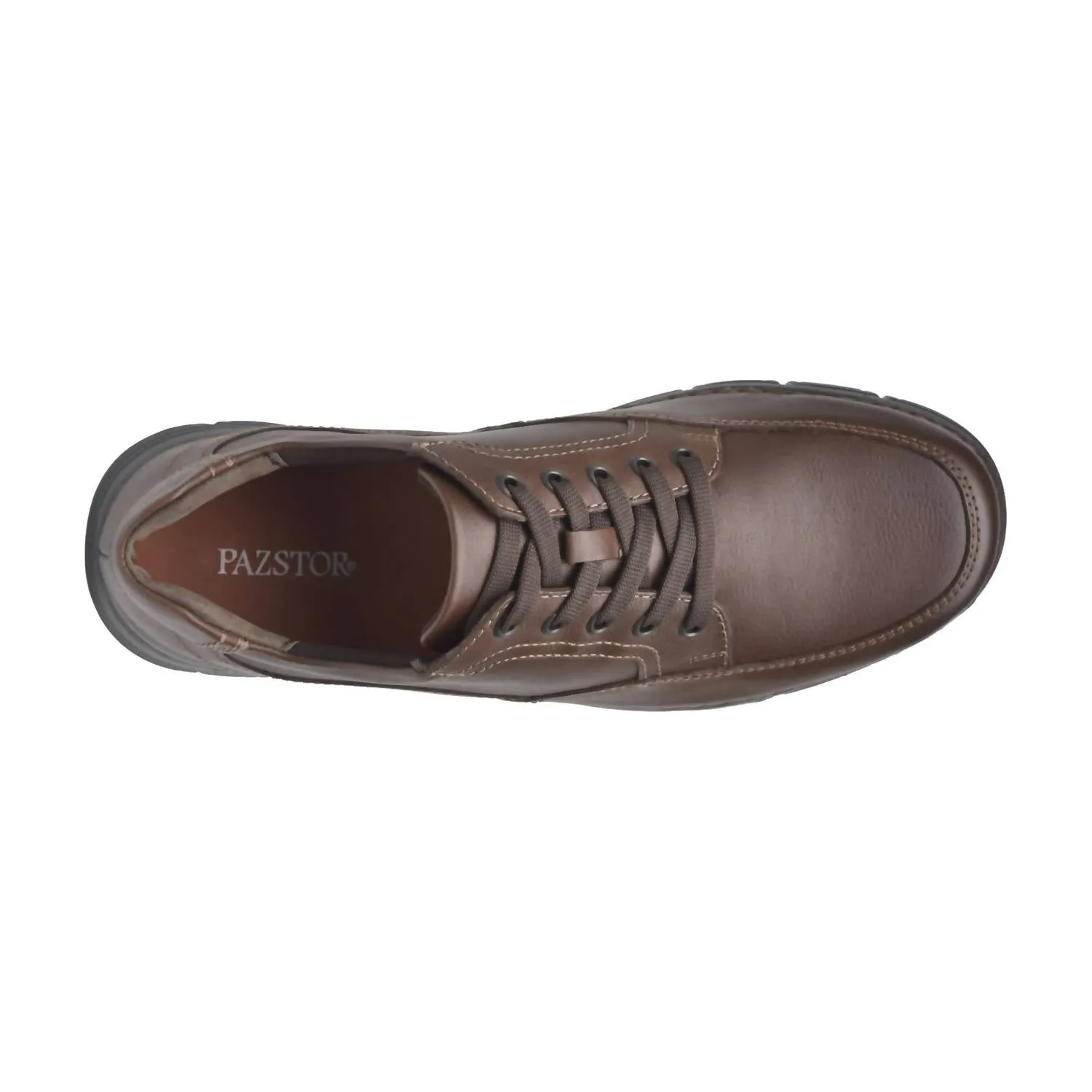 Men's Leather Oxfords Rock In Barista Brown