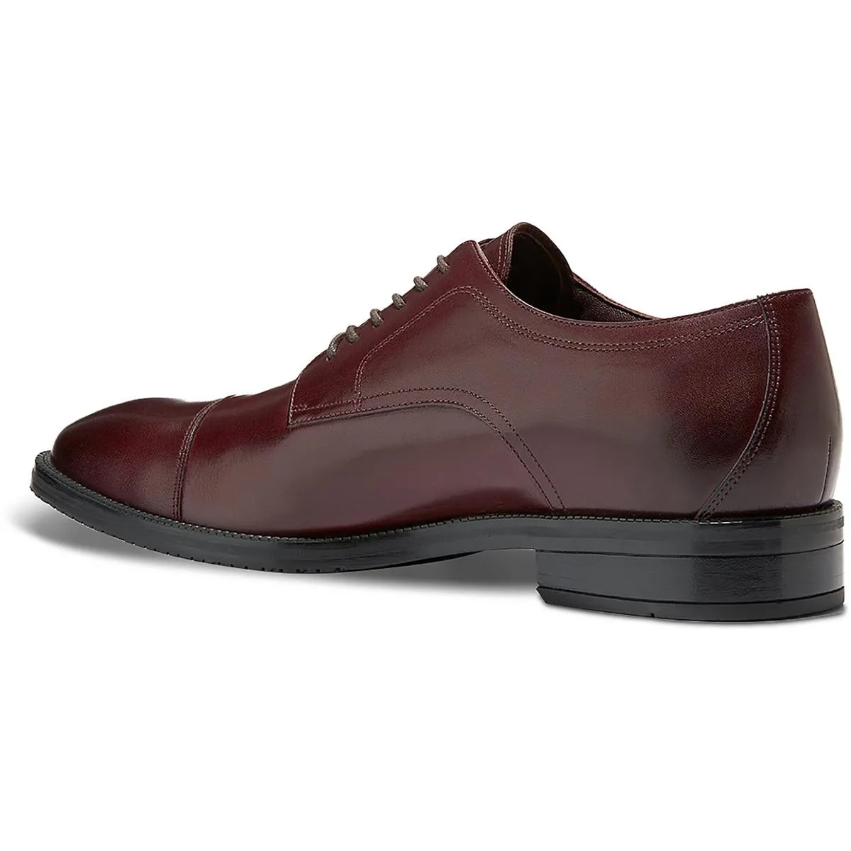 Mens Leather Toe-Cap Oxfords