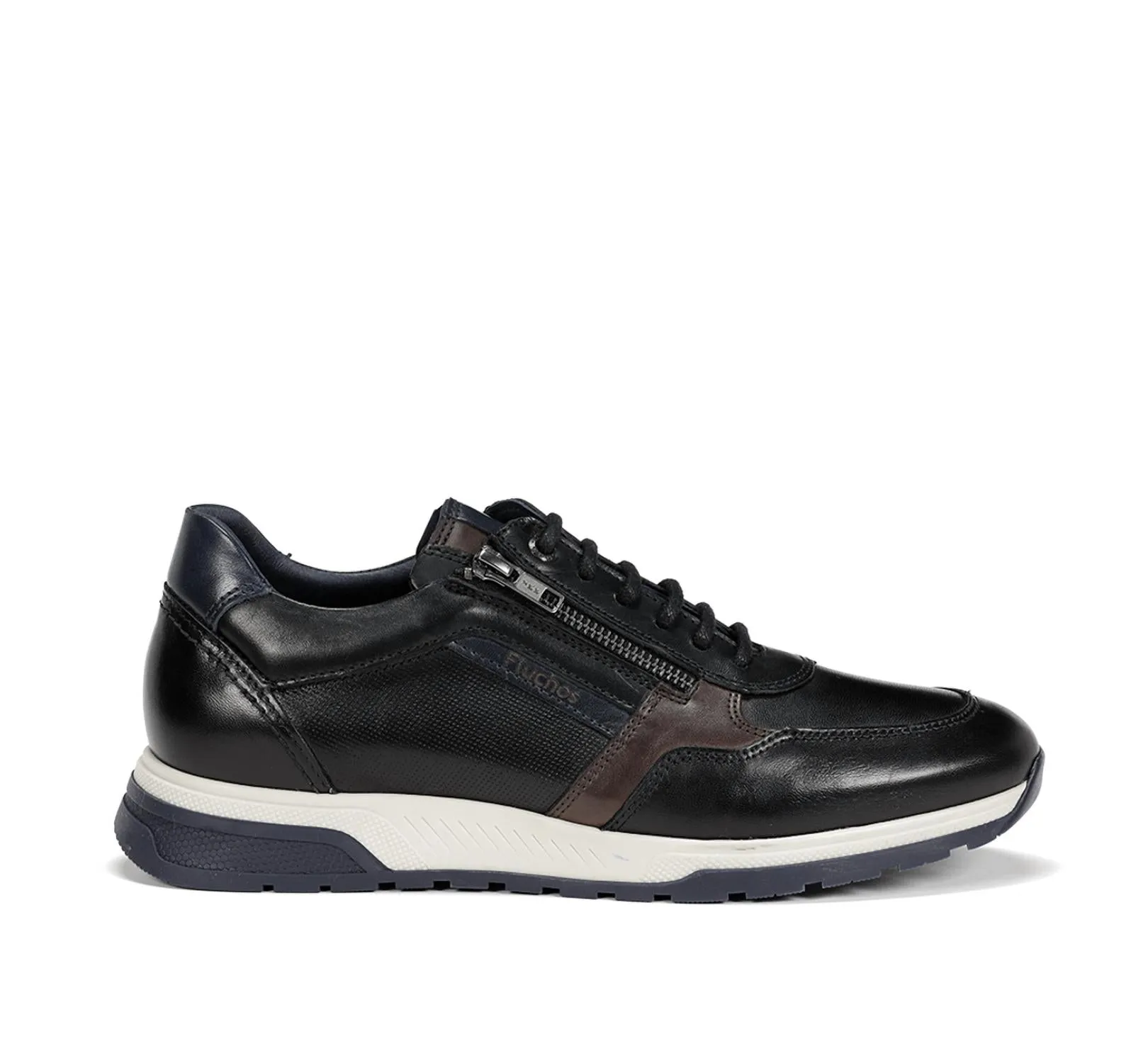 Men's Louis Zip Tie Sneaker Shoes In Black