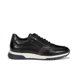 Men's Louis Zip Tie Sneaker Shoes In Black