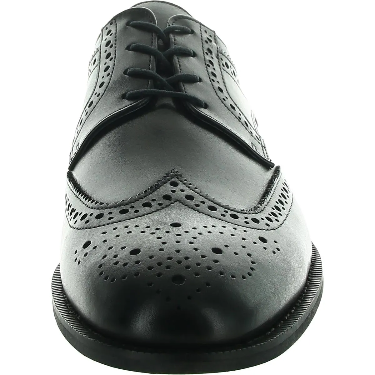 Mens Perforated Leather Oxfords