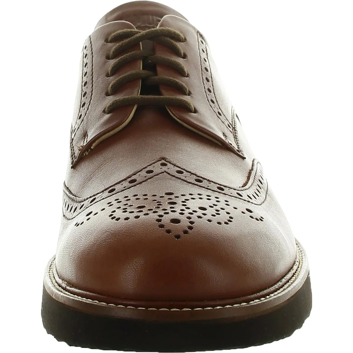Mens Perforated Leather Oxfords