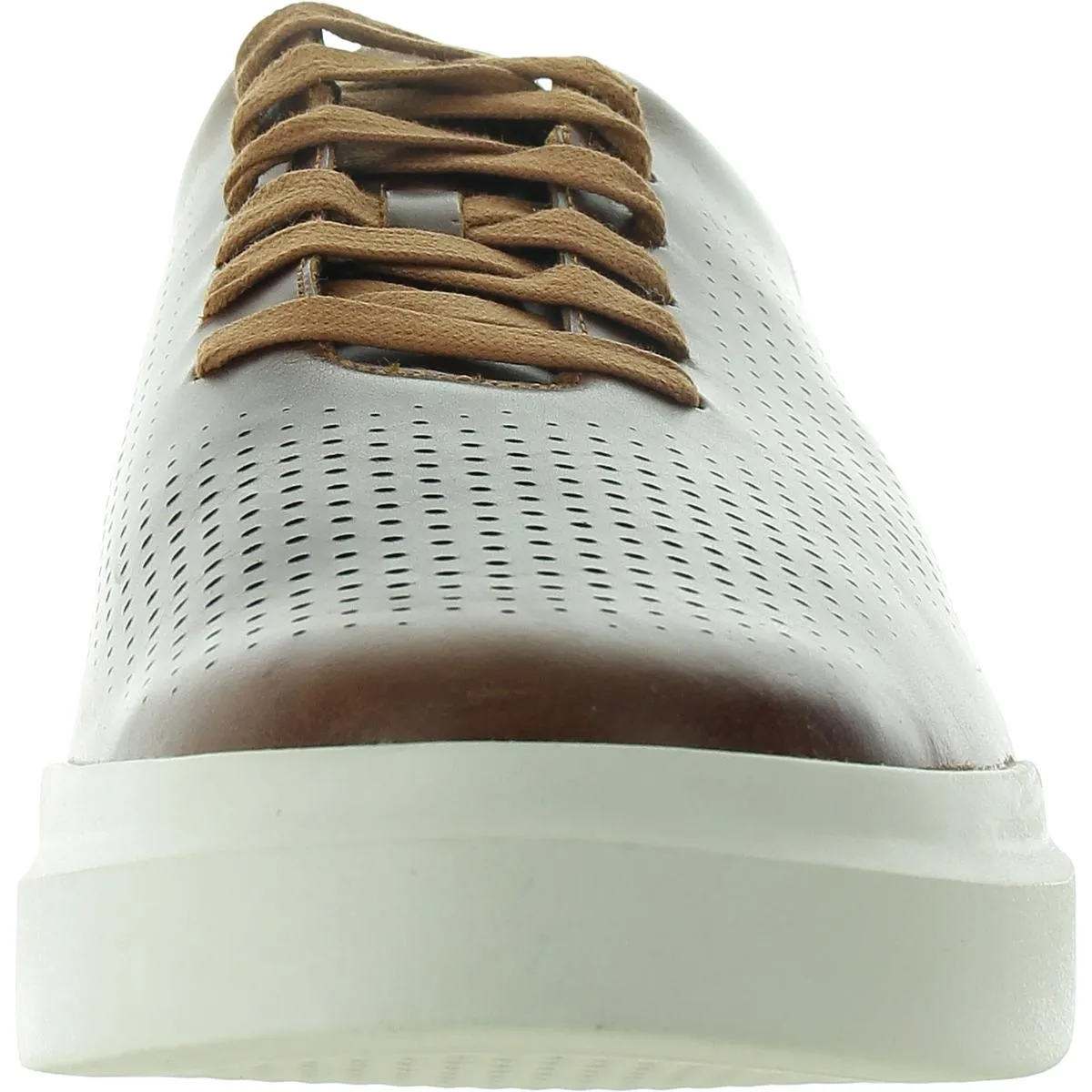 Mens Perforated Leather Oxfords