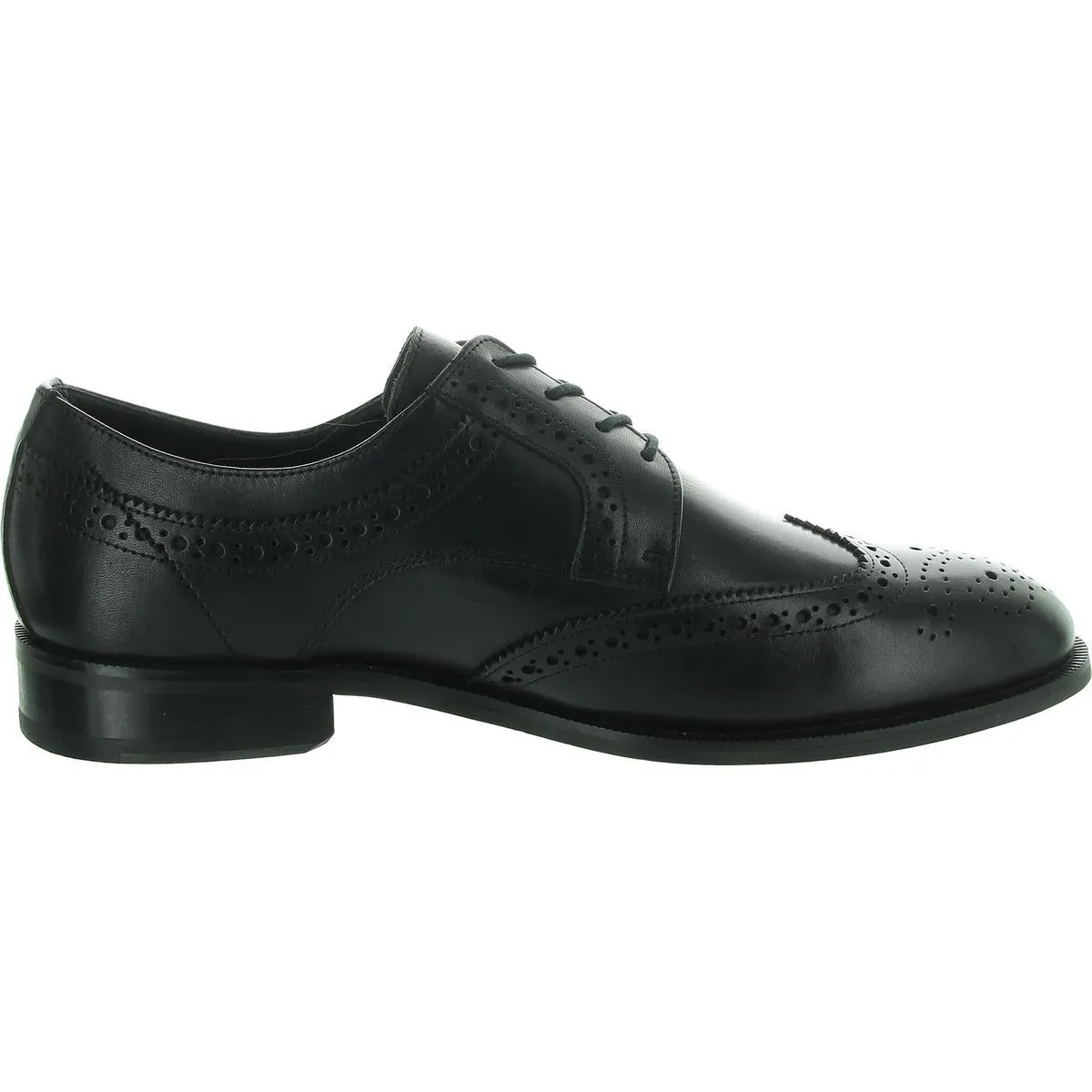 Mens Perforated Leather Oxfords