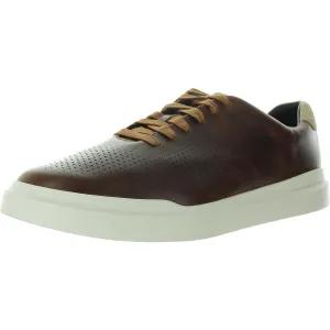Mens Perforated Leather Oxfords