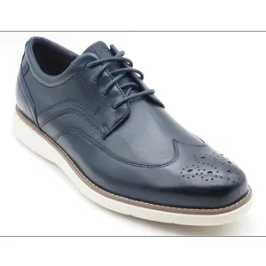 Mens Perforated Leather Oxfords