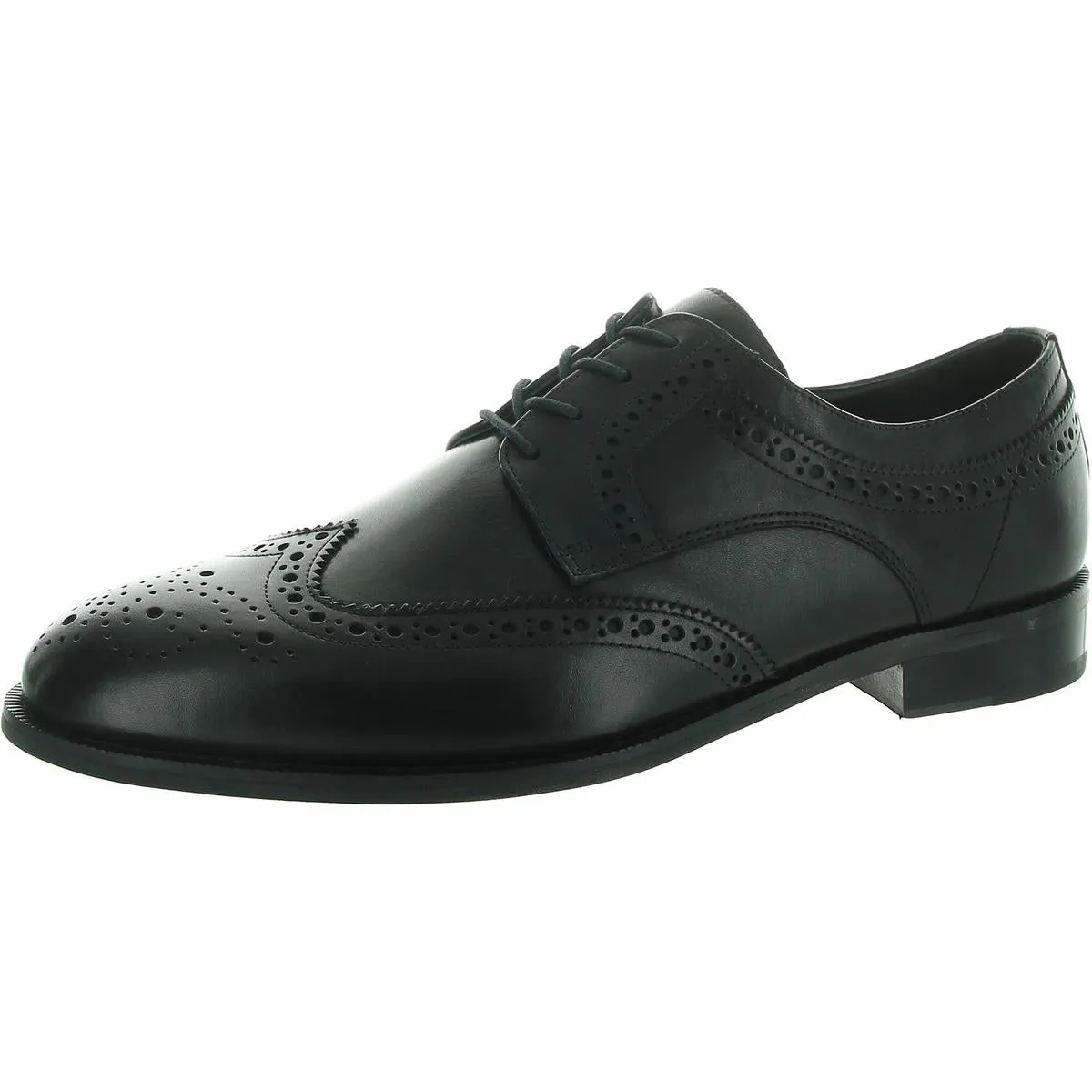 Mens Perforated Leather Oxfords