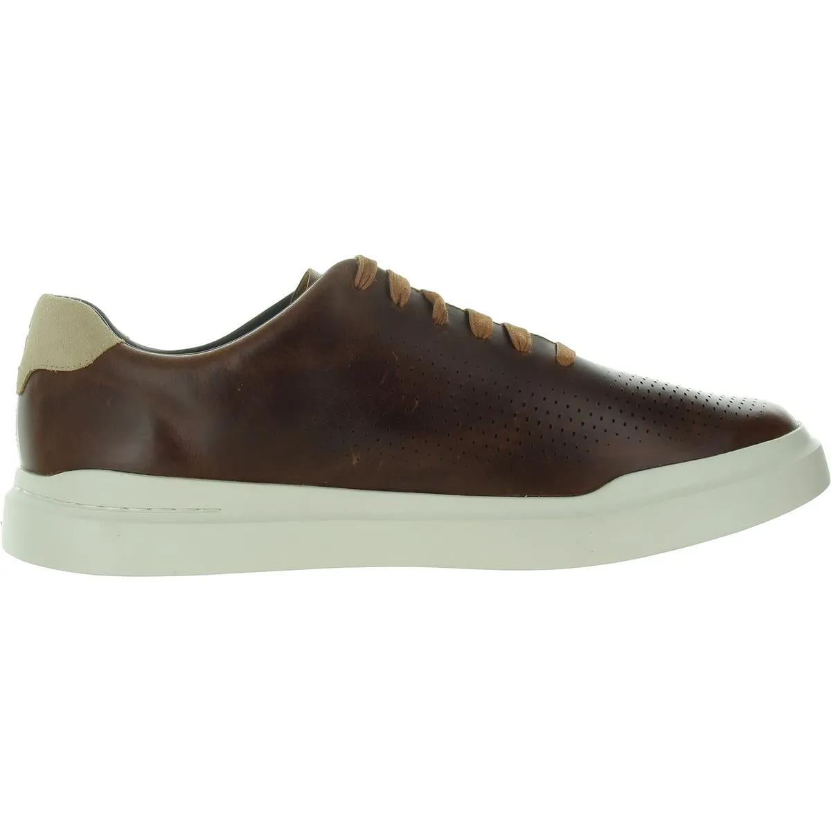 Mens Perforated Leather Oxfords