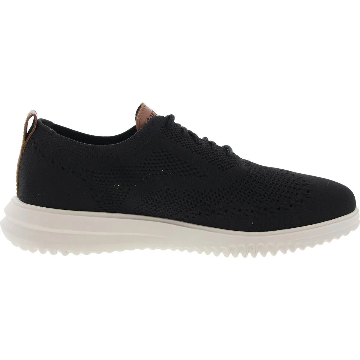 Mens Perforated Manmade Derby Shoes