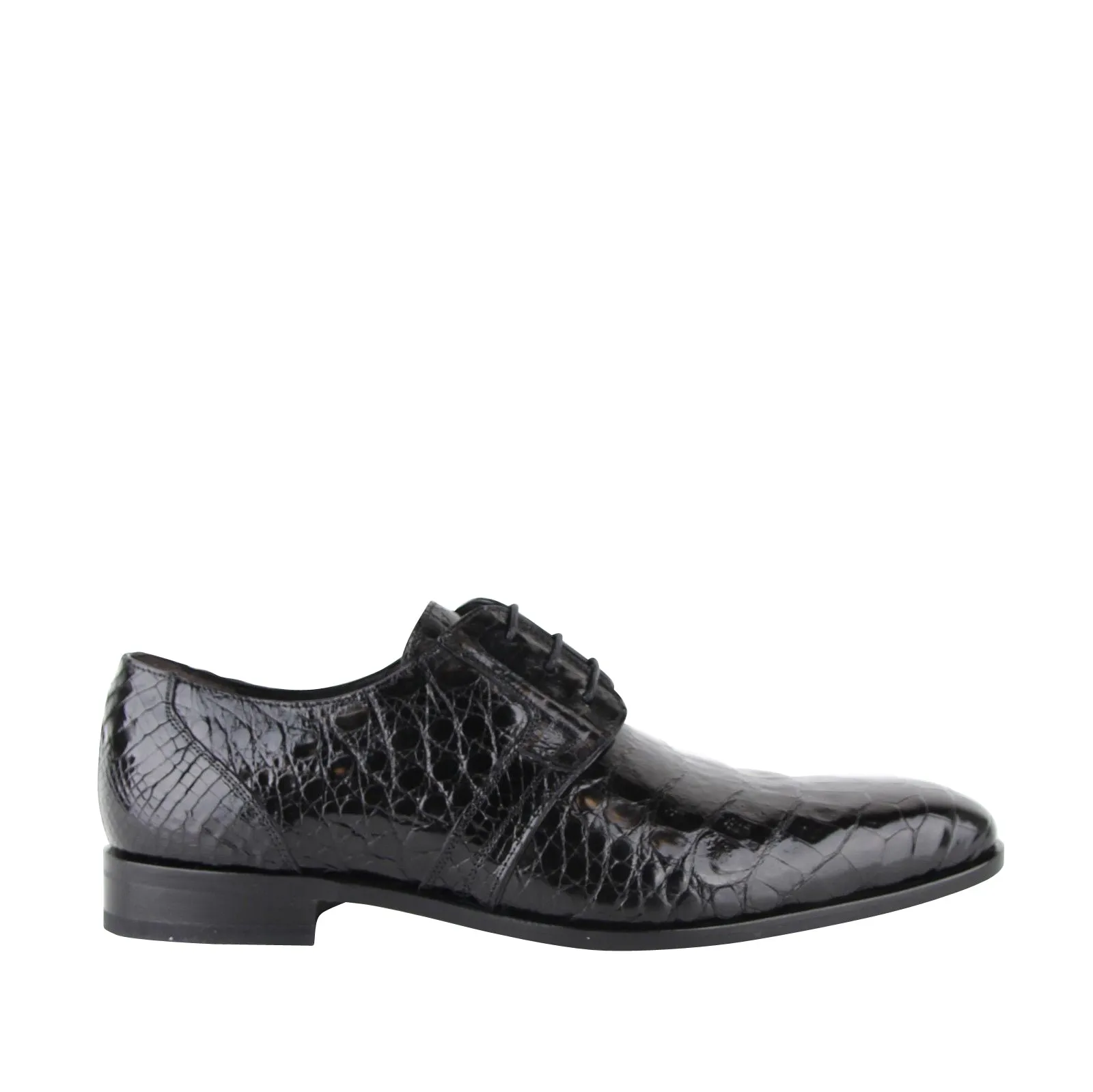 Mezlan Men's Derby Lace Up  Crocodile Dress Shoes