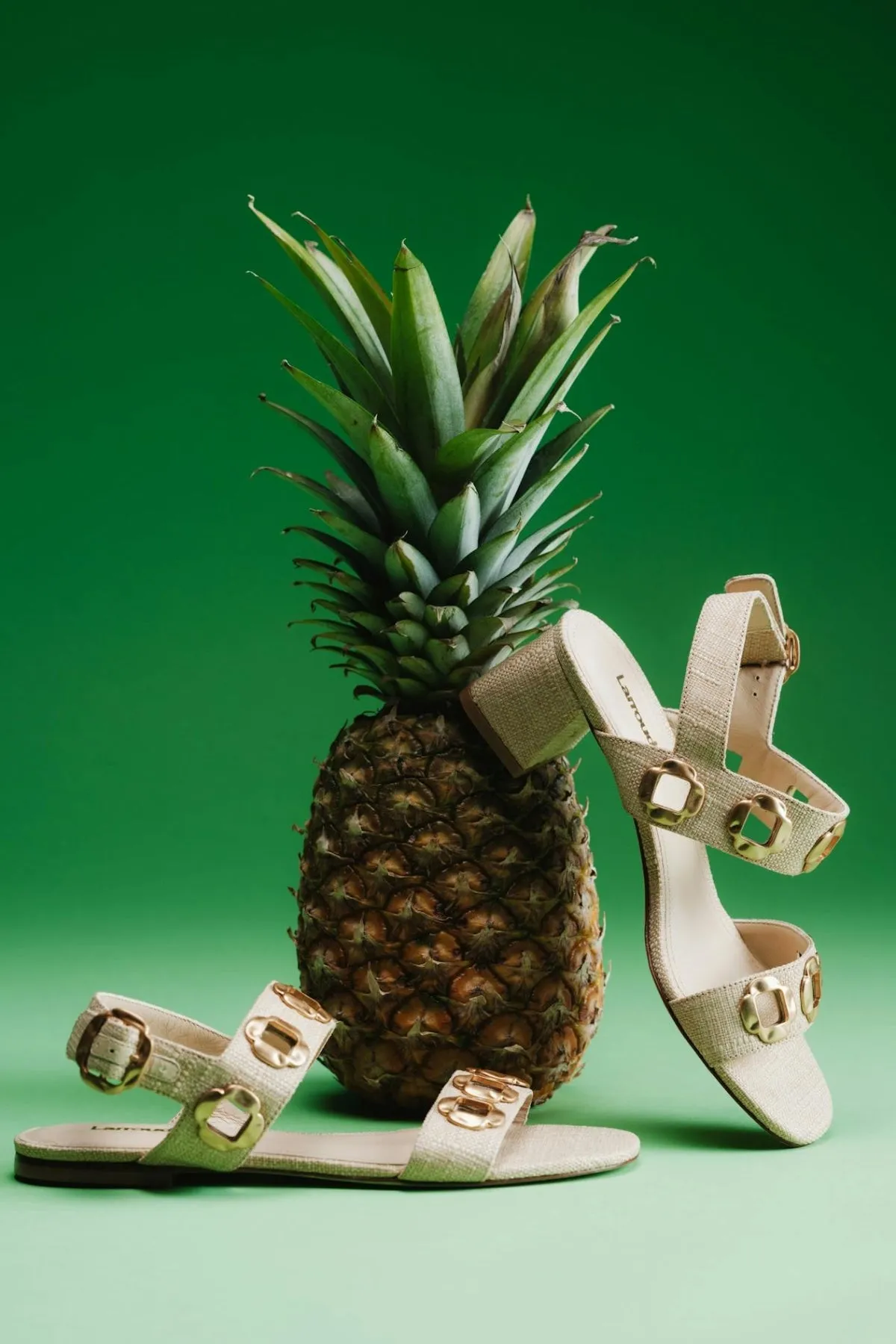 Milan Sandal In Beige Raffia