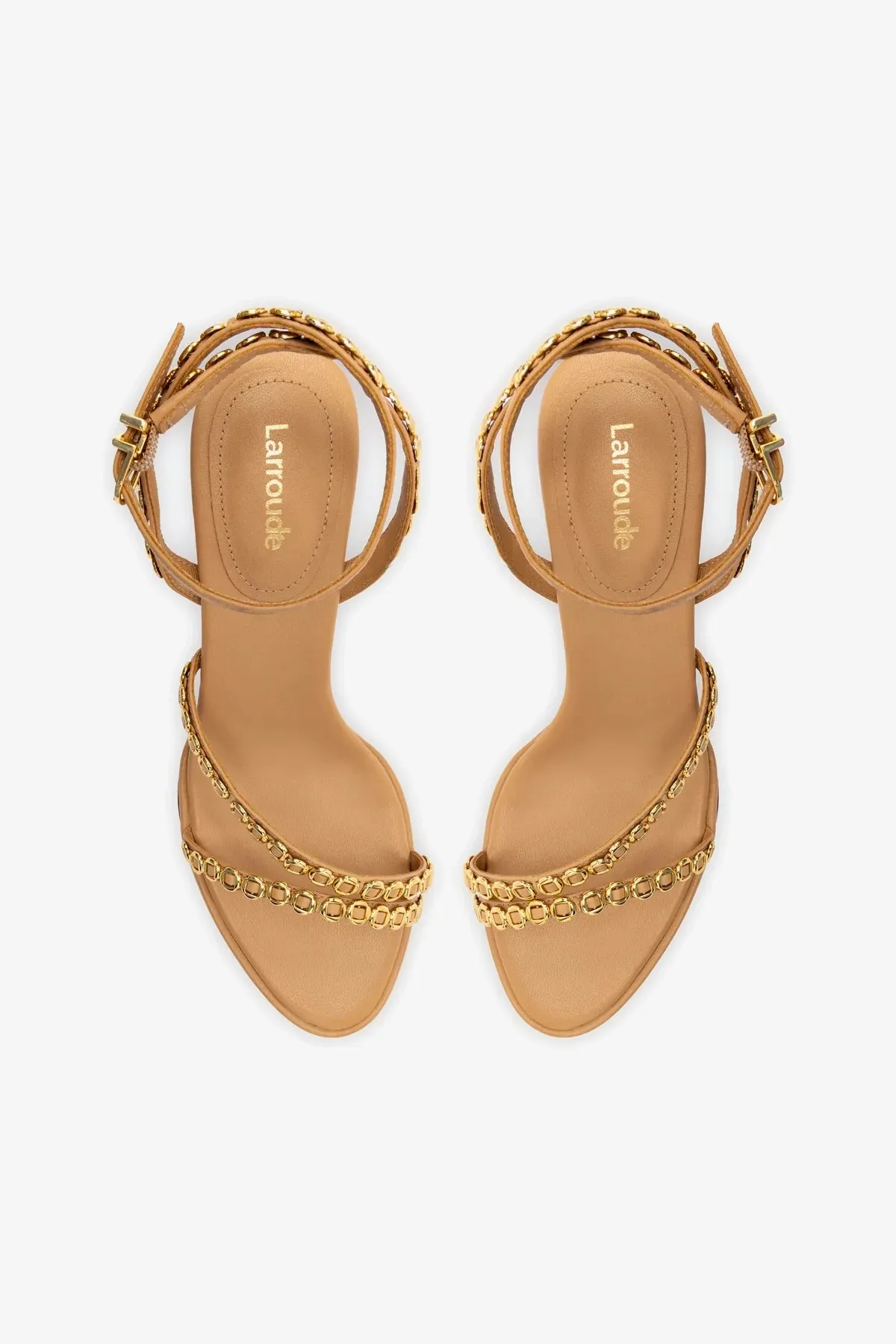 Milanina Mini Sandal In Tan Leather