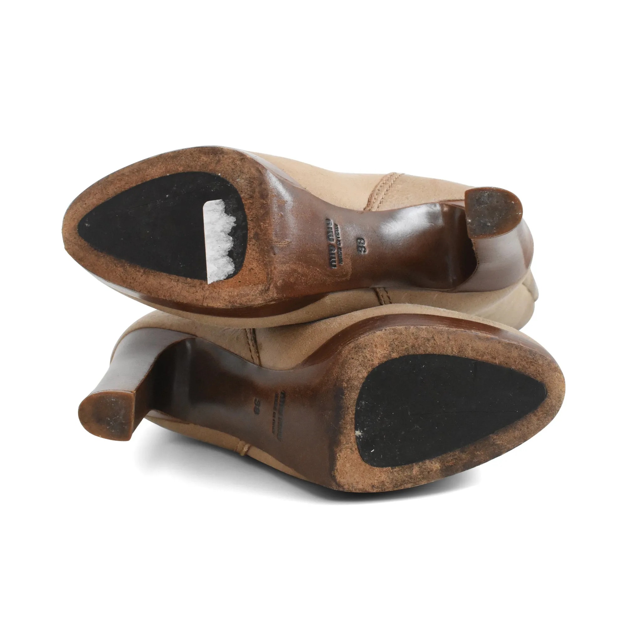 Miu Miu Leather Boots - Women's 38 EU