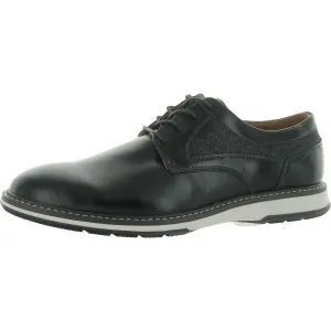 MMaddox Mens Mixed Media Lace Up Oxfords