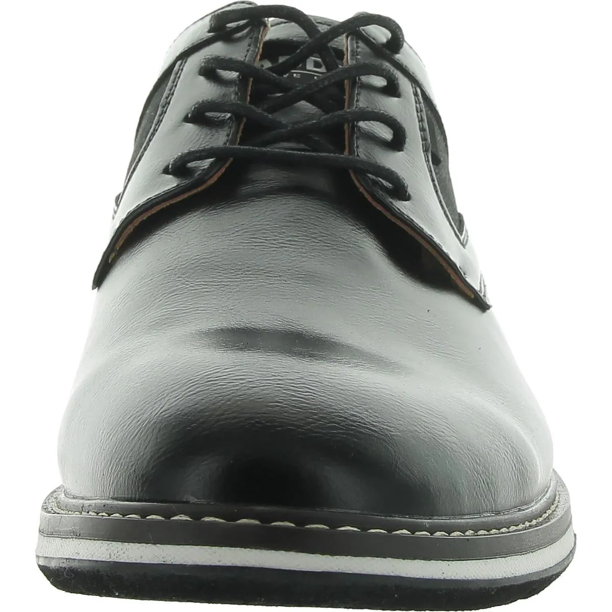 MMaddox Mens Mixed Media Lace Up Oxfords