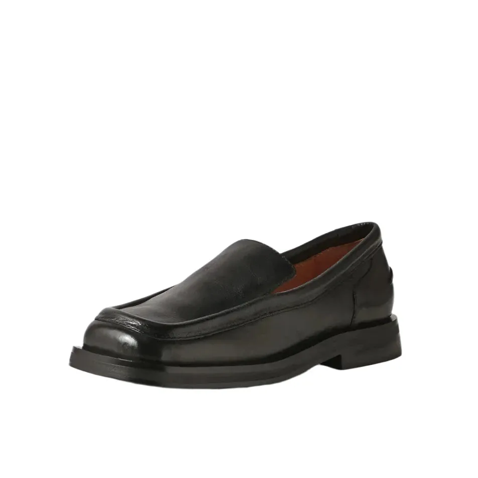 Mollini Penelopy Black Leather Loafers - LAST PAIR size 39 Shoes_Mollini